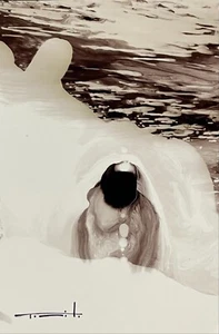 Jose Tonito Original art Painting.WANDERING 5.Mysterious Nomad.Incredible figure - Picture 1 of 2