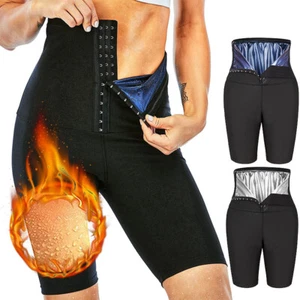 Sauna Body Shaper Shorts for Women Compression High Waist Tummy Control Pants - Picture 1 of 23