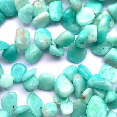 Amazonite Top Drilled Nugget Drop Semi Precious Stone Beads Q30 Beads per Strand - Image 1 of 2