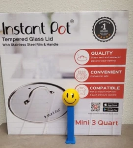 Genuine Instant Pot Tempered Glass Lid, Clear 7.6 Inch, Mini 3 Quart - Picture 1 of 4