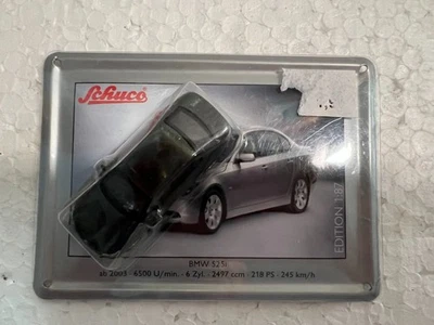 Schuco Edizione 1:87 26919: BMW 525I Con Carta Di Latta Grigio Scuro - Immagine 1 di 2