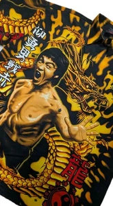 Vintage Y2K Bruce Lee Enter The Dragon All Over Print Camp Shirt Herren XL - Bild 1 von 7