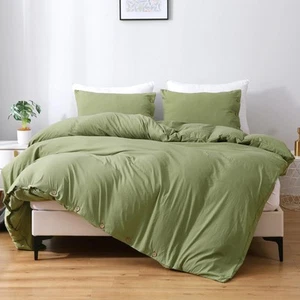 Duvet Cover Set King Size 3 Pieces with 1 Duvet Cover 106x90 Inches and 2 Shams - Picture 1 of 7