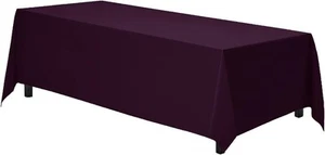 Gee Di Moda Rectangle Tablecloth - 70 x 120 70 x 120 inch Rectangle, Eggplant - Picture 1 of 4