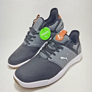 Puma Men' Ignite Elevate Spikeless Golf Size 11 Black Grey White 376077-07 - Picture 1 of 19