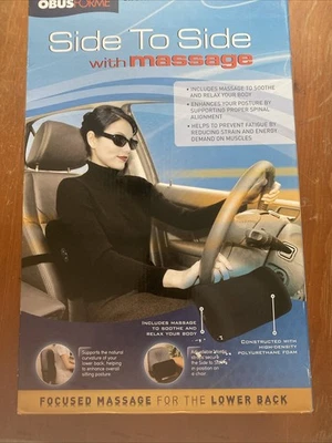 Soporte Lumbar con Masaje Obusforme Negro (de lado a lado) Foto 1 de 4
