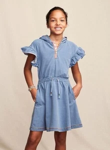 Matilda Jane Girls Size 12 Heart to Heart Head of the Class Blue Knit Rare Dress - Picture 1 of 7