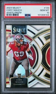 CODY MAUCH 2023 PANINI SELECT PREMIER BLANCO PRIZM RC #D 23/35 PSA 10 POP 1/1 - Imagen 1 de 2