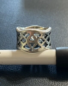 James Avery gewellter Ring Tulpenausschnitt Sterling nicht mehr produziert Größe 6 - Bild 1 von 8