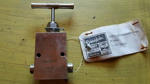 SWAGELOK SNO-TRIK Sx-64-6-NR-6TSW-AI (N) STAINLESS STEEL SS VALVE HIGH PRESSURE - Picture 1 of 7