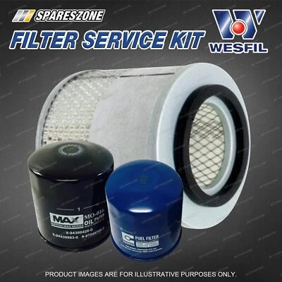 Wesfil Oil Air Fuel Filter Service Kit for Holden Rodeo TFR54 54 TFR55 6 TFS55 6 - image 1 of 2