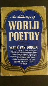 An Anthology Of World Poetry, Edited By Mark Van Doren, Revised Edition 1936 - Picture 1 of 4