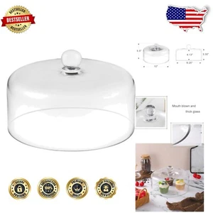 Handmade Durable Cake Dome Cover, 10" for Storing and Displaying Baked Goods - Picture 1 of 9