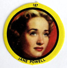 Figurines Vintage 1968 Gauchitas Argentine Jane Powell Disc Card Actrice #187