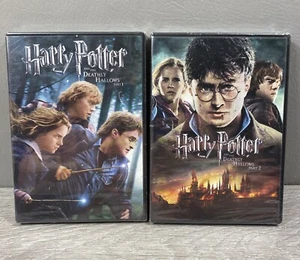 Harry Potter and the Deathly Hallows Part 1 & 2 - DVD Bundle - Picture 1 of 8