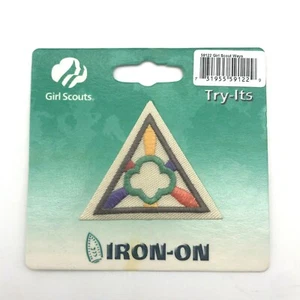 Girl Scout Try-Its Badge Girl Scout Ways Iron-on GSA New Sealed - Picture 1 of 3