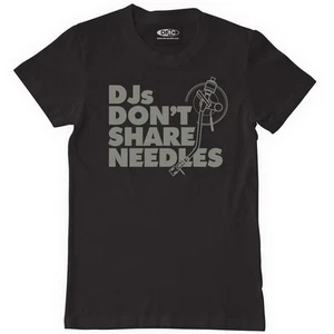 Technics DMC T-Shirt DJs Don't Share Needles Schwarz D090 - Bild 1 von 1