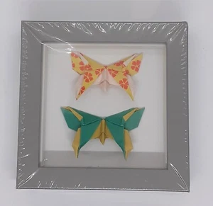 Framed Origami Butterflies - Square Frame - Picture 1 of 2