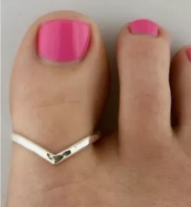 Real 925 Silver Adjustable Beautiful Women's Gift Solid Metal Thumb Big Toe Ring - Picture 1 of 3