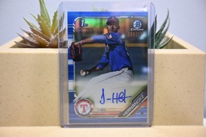 Jonathan Hernandez 2019 Bowman Chrome Prospects 1st Blue Refractor /150 Auto