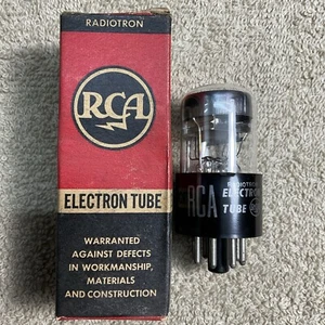 NOS RCA 6AL7GT VACUUM TUBE VINTAGE Indicator Tube BRIGHT GREEN Tested A970.C - Picture 1 of 3
