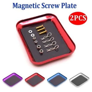 2PCS Mini Screw Mat Tray Magnetic Screw Tray Plate Screws Disk Storage Plate - Picture 1 of 15