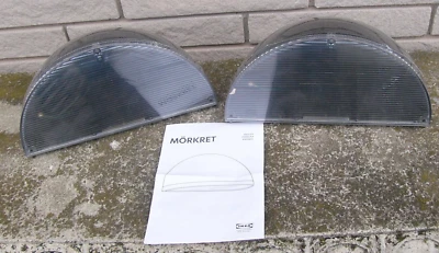 NUEVO 2x Lámpara de Pared Exterior IKEA 1/2 Domo MORRET Foto 1 de 3