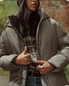 JENNI KAYNE Down Puffer Jacket SAGE GREEN Size L NEW wTAGS - Picture 1 of 7