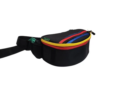 United Colors Benetton Fanny Pack Shoulder Hand Bum Belt Sling Waist Bag Black - Image 1 of 4