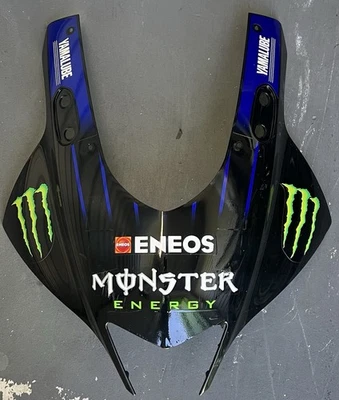 Cubierta de nariz de carenado superior delantero OEM 2019-2023 Yamaha YZF-R3 Monster Energy Foto 1 de 4