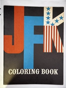 Vintage 1962 JFK Coloring Book Satire Political Caricatures Mort Drucker Kennedy - Picture 1 of 10