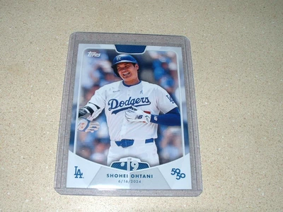 2024 TOPPS BASEBALL SHOHEI OHTANI 50/50 19TH HOME RUN CARD #34-L.A DODGERS MVP - Image 1 of 2