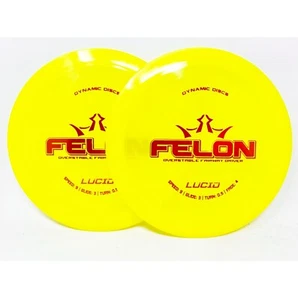Set of 2 Dynamic Discs Lucid Felon 173g Bright Yellow Discs FREE SHIPPING 2 - Picture 1 of 1