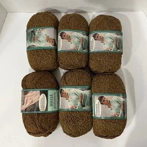 Lot 6 CARON Mocha Boucle Yarn 100% acrylic 3 oz. ea. Worsted weight Made in USA - Picture 1 of 7