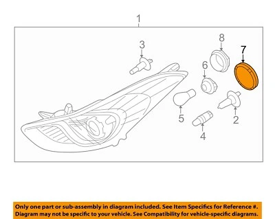 HYUNDAI OEM 06-16 Sonata Headlight Head Light Lamp-Dust Cap 921403K000 - Image 1 of 2