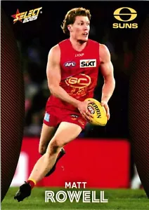 2025 Gold Coast Suns AFL Select Footy Stars Card - Matt Rowell - Picture 1 of 3