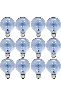 *** 12 BULBS***GE 11676 Reveal 40W G25 Globe Bulb E26 (Medium) Soft White  - Image 1 of 3