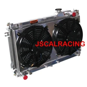 SPAWON Aluminum Radiator +Fan Shroud For Mazda Miata STO SE M LE 90-97 MT 1140 - Picture 1 of 7