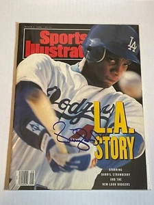 Darryl Strawberry SIGNIERT Sports Illustrated SI Dodgers kein Etikett PROOF - K9 COA - Bild 1 von 2