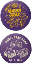 1999 MISSISSIPPI SEA WOLVES VS BATON ROUGE KINGFISH RARE MARDI GRAS GAME PUCK