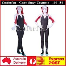 Spider-Man Costume Into the Spider-Verse Kids Gwen Stacy Suits Cosplay Jumpsuit