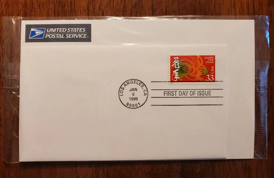 USA 1999 Lunar New Year Rabbit Zodiac Stamp FDC #447561 1st Day Of Issue - Image 1 of 1