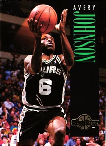 1995 - SkyBox - Avery Johnson -- Card # 282 -- San Antonio Spurs - NBA Card - Picture 1 of 2