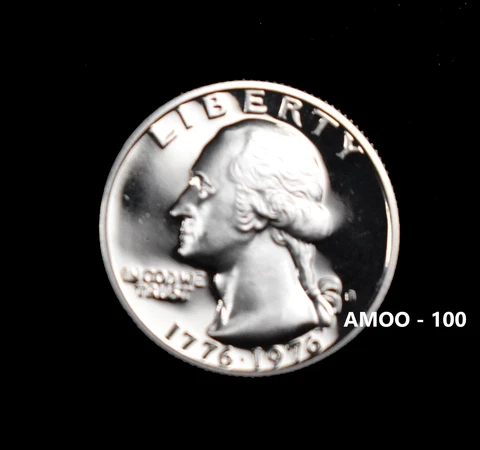 1976-S Proof Clad Washington Quarter Bicentennial Cover