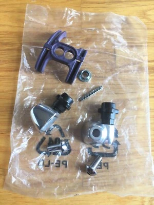 Shimano Alloy Downtube Cable Housing Stops New NOS Flat Mount Black Knobbly - Image 1 of 2