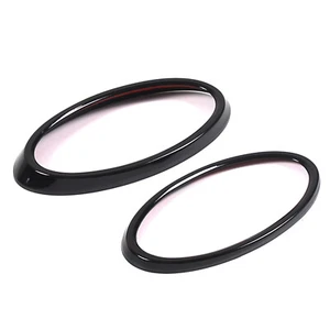 Gloss Black Front & Rear Emblems Overlay Ring Trim Fits Subaru WRX 2022-2024 - Picture 1 of 16