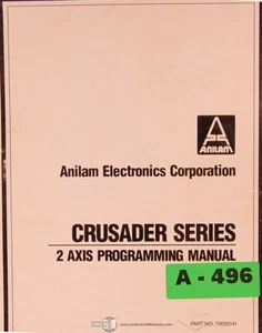 Manual de programación de 2 ejes Anilam Crusader - Imagen 1 de 3