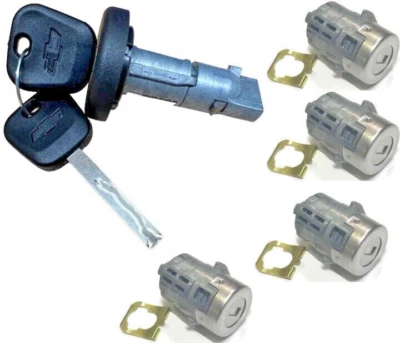 2015-2024 Express Savana encendido/4 puertas llave cerradura cilindros con 2 llaves con logotipo Chevy Foto 1 de 2