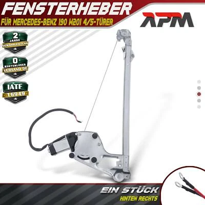 Lève-Vitre Électrique Arrière Droit Avec Moteur Pour Mercedes-Benz 190 W201 - Photo 1/4