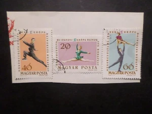 HONGRIE, LOT 3 TIMBRES oblitérés sur fragment, THEME SPORT - Photo 1/1